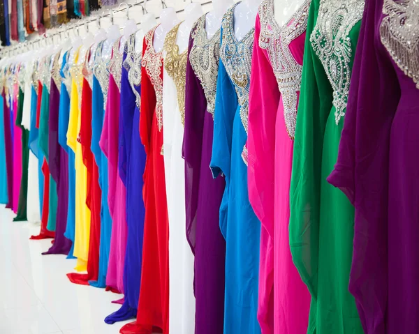 Textiel souk (markt) in Dubai — Stockfoto