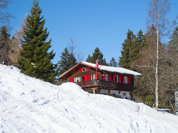 Winter in den Schweizer Alpen — Stockfoto