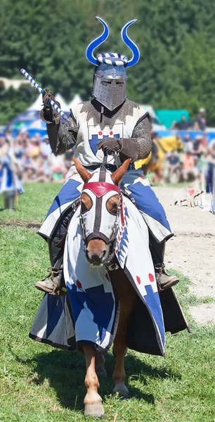 Man in knight armor  in Agasul — Stock Photo, Image