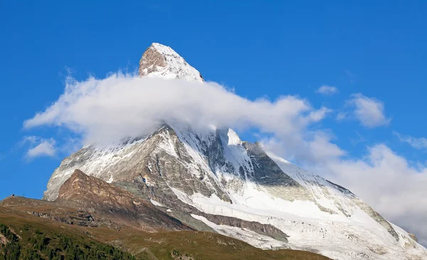 Słynnej góry Matterhorn (szczyt Matterhorn) — Zdjęcie stockowe