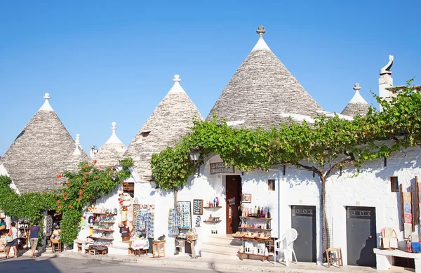 "Trulli"domy z regionu Apulia — Zdjęcie stockowe