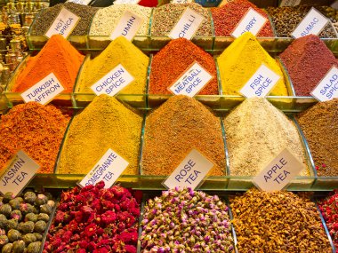 Baharat ve çaylar Istanbul'da