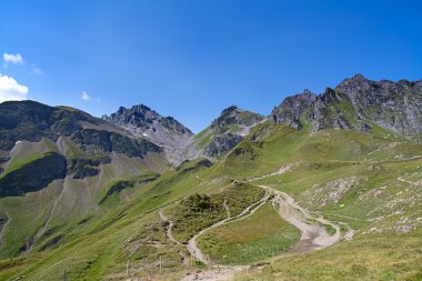 İsviçre Alpleri'nde hiking