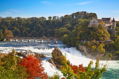 Rheinfall waterfall in Europe clipart