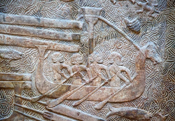 Стародавня сумерська різьба по каменю — стокове фото