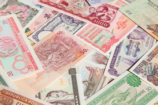 Różnych banknotów Afryki — Zdjęcie stockowe