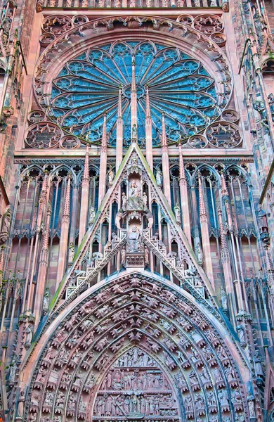 Gothic Cathedral of Strasbourg — Stock Photo, Image