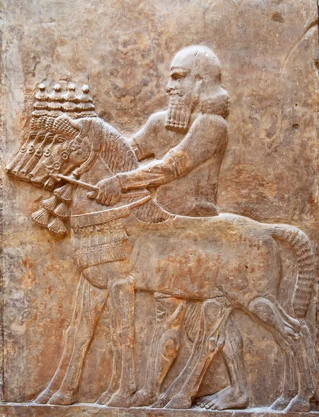 Starověké sumerian Kamenořezba — Stock fotografie