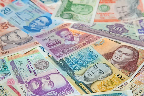 South American banknotes — Stock Photo, Image
