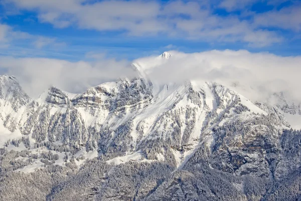 L'hiver dans les Alpes suisses — Photo