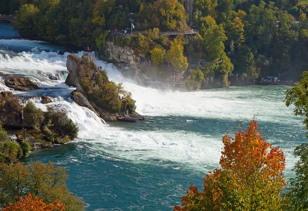 Rheinfall waterval in Europa — Stockfoto