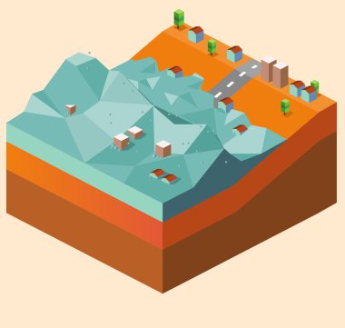 Tsunami tarafından neden olduğu sel 