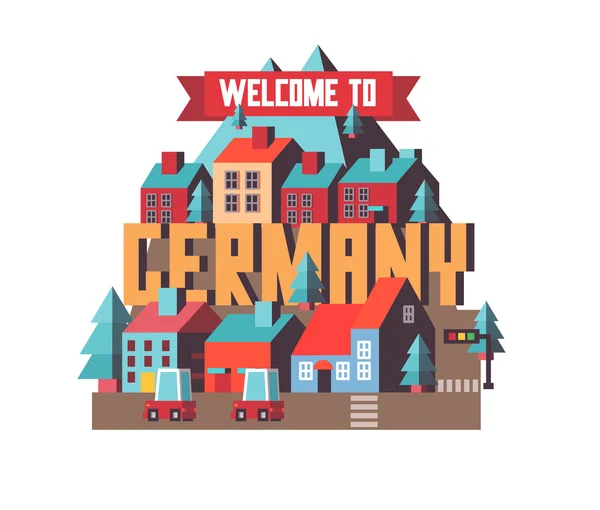 Deutschland schönstes Land der Welt — Stockvektor