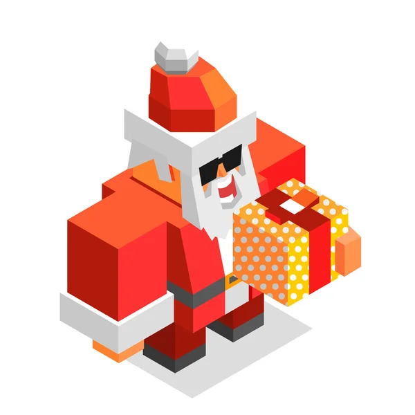 Xmas time with Santa — Stock Vector