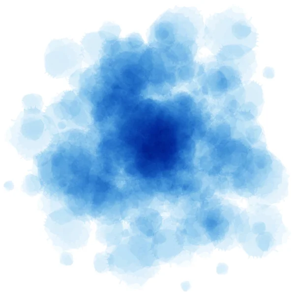 青の水彩画水しぶき — ストック写真