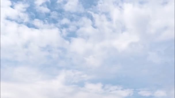 Clouds over blue sky — Stock Video