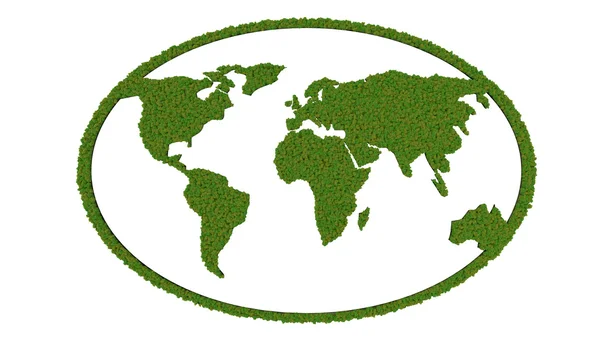 Зелена Планета Земля — стокове фото