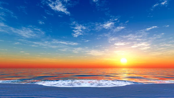 Ηλιοβασίλεμα στη θάλασσα — Φωτογραφία Αρχείου