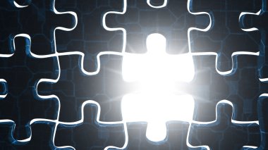 metal bulmaca ve ışık