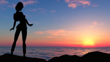 Traveller's kadın siluet