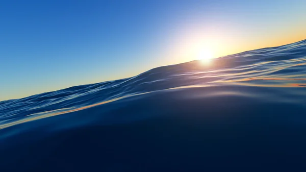 Matahari terbenam di Laut — Stok Foto