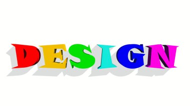 Renkli yazıt tasarım