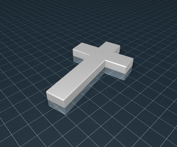 Christian cross - 3d rendering — Stockfoto