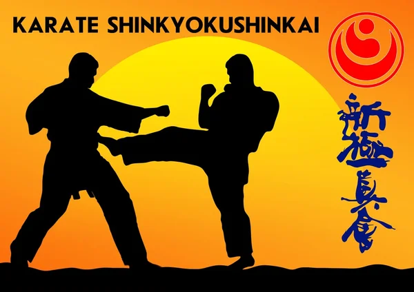 KARATE. Taekwon-do. KYOKUSHINKAI. MARTIAL ART. — Stock Photo, Image