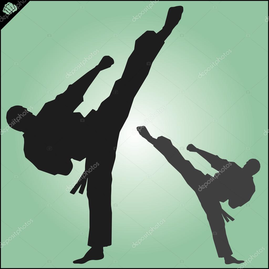 KARATE. Taekwondo. KYOKUSHINKAI. MARTIAL ART. Stock Vector by ©SPLAV