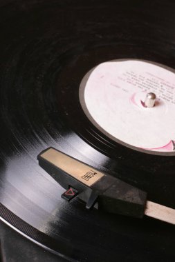 siyah vinil disk, gramofon plaka