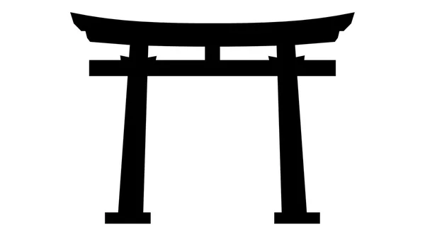 Giappone porta tradizionale torii — Foto Stock