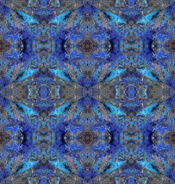 Mavinin tonlarında kusursuz tekrar eden kiremit, tekstil tasarımı, duvar kağıdı, hatıra defteri ya da hediye paketleme kağıdı için mükemmel.