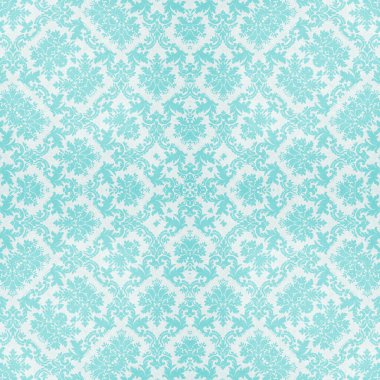 Turkuvaz ve mavinin pastel tonlarında kusursuz Victoria dönemi süslemeleri, tekstil tasarımı, duvar kâğıdı, koleksiyon defteri ya da hediye paketleme kağıdı için mükemmel.