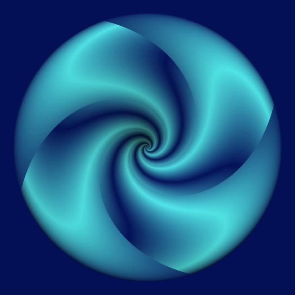 Art animé ronde Blue Sphere — Video