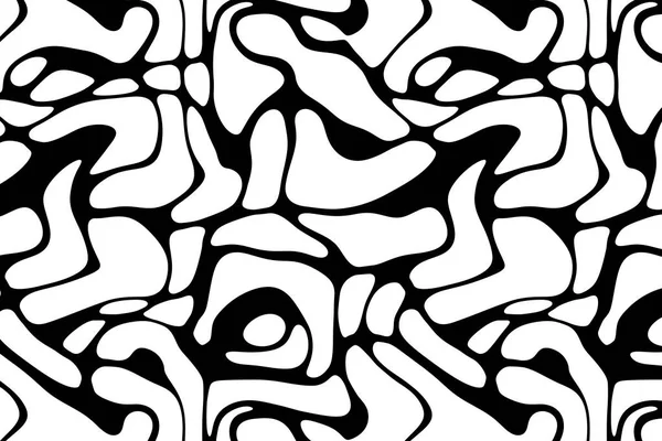 Basit Siyah Beyaz Düzensiz Şekiller Tasarımı Minimalist Tek Renk Tarzını — Stok fotoğraf