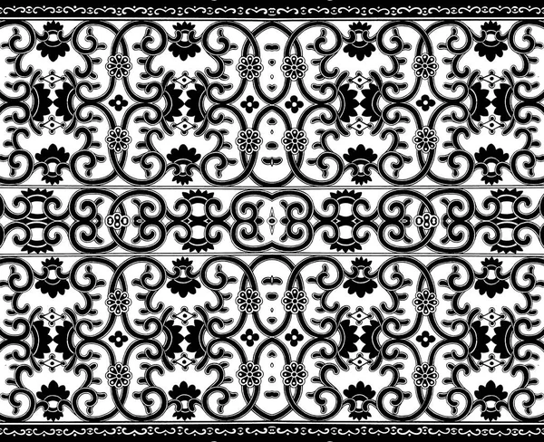 Bianco e nero senza soluzione di continuità ripetizione Pattern Tile — Foto Stock