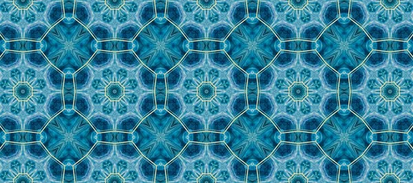Elegante Diseño Banner Adorno Azul Dorado Perfecto Para Diseño Web — Foto de Stock