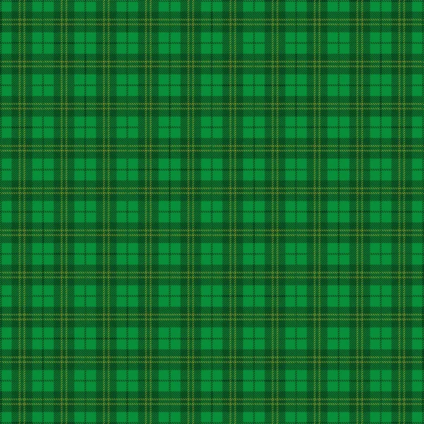 Padrão de Tartan irlandês verde — Vetor de Stock