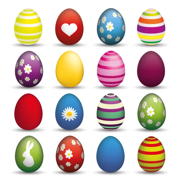 Set de huevos de Pascua — Vector de stock