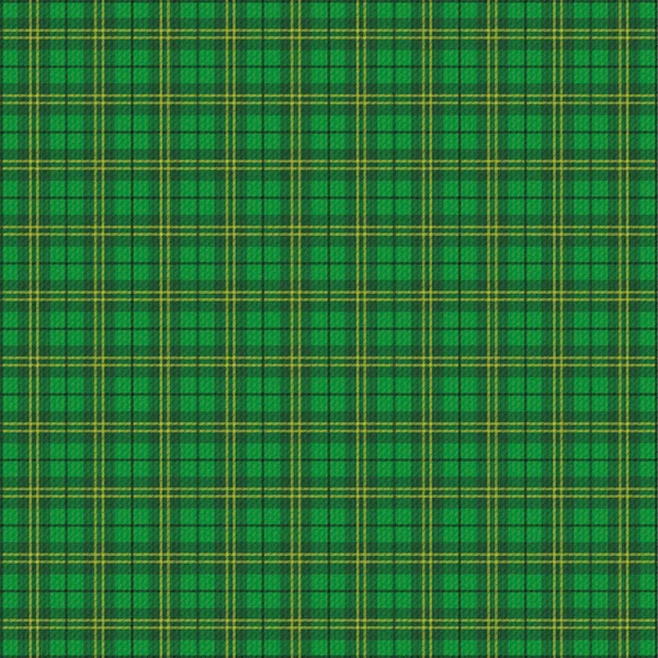 Tecido de Tartan Irlandês Verde — Vetor de Stock