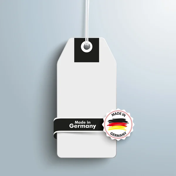Étiquette autocollante de prix fabriquée en Allemagne — Image vectorielle