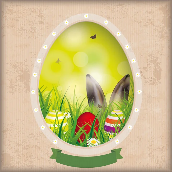 Vintage Easter Card — Stock Vector