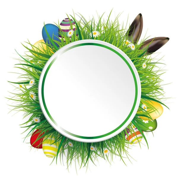 Easter Eggs Hare Ears — Stock Vector