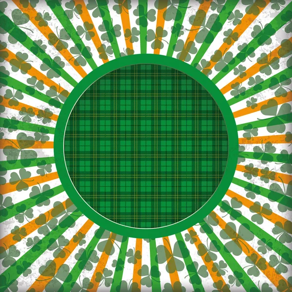 Círculo del Día de San Patricio — Vector de stock