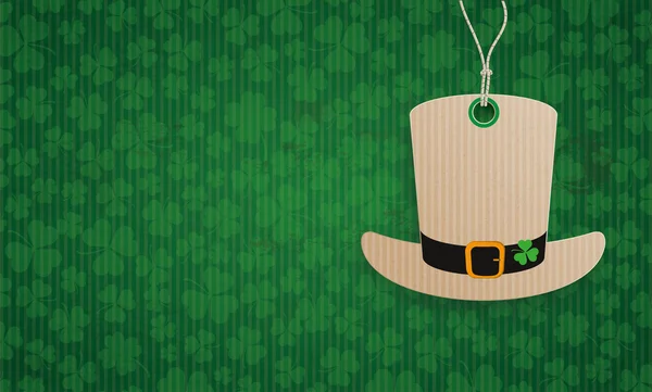 Hat Sticker St Patricks Day — Stock Vector