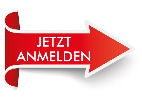 Banner mit rotem Pfeil umwandeln — Stockvektor