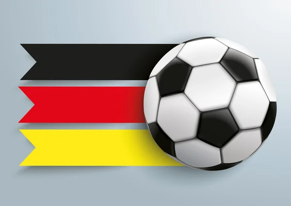 Fußball Deutschland Flagge — Stockvektor