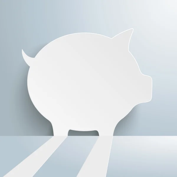 Piggy Bank Copyspace — Stockvector