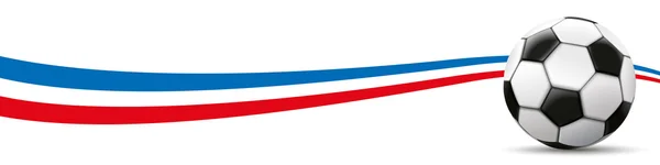 Fútbol Bandera de Holanda Cabecera Larga SH — Archivo Imágenes Vectoriales