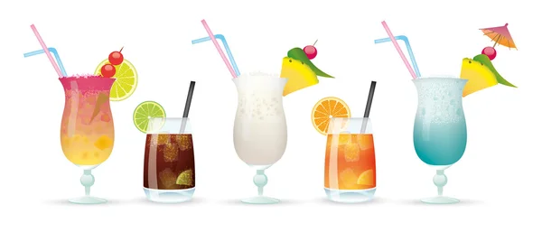 Cocktail Set Header — Stock Vector